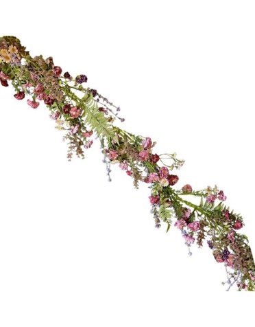 Mulberry Meadow Garland, 4 ft.