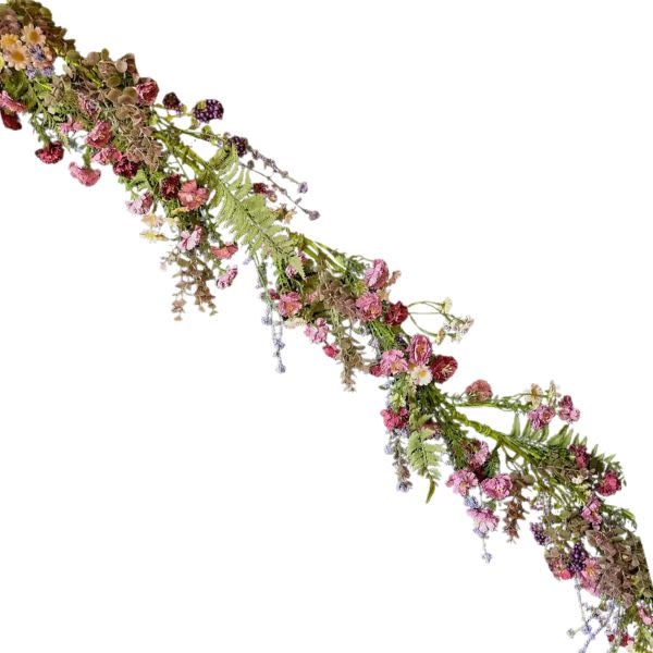 Mulberry Meadow Garland, 4 ft.