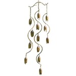 Ancient Graffiti Flamed Triple Bell Spiral Wind Chime