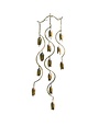 Ancient Graffiti Flamed Triple Bell Spiral Wind Chime