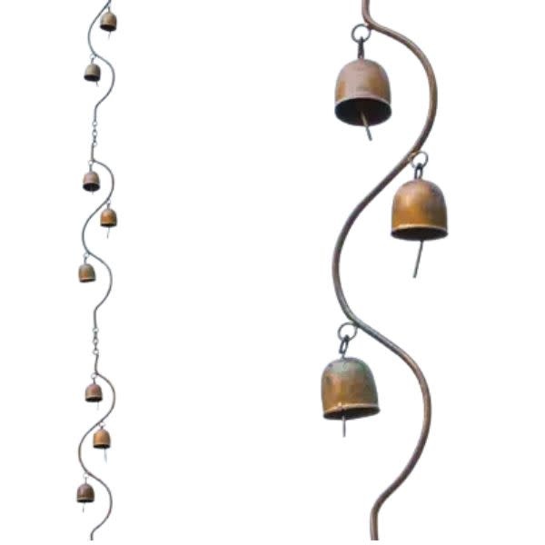 Ancient Graffiti Flamed Bells Spiral Ornament