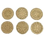 Woven Sweet Tea Coasters, Set of 6, 4 X 4 in.