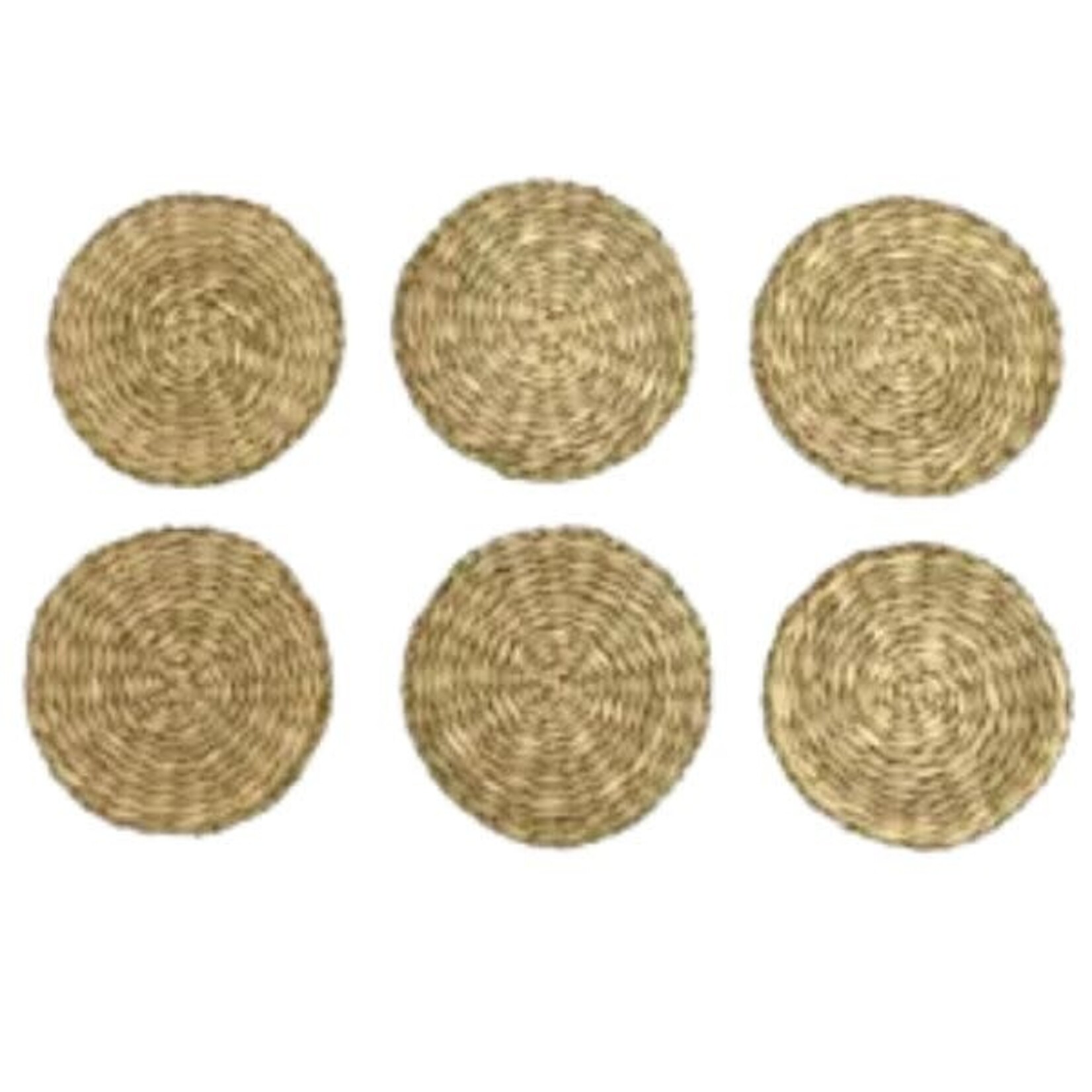 Woven Sweet Tea Coasters, Set of 6, 4 X 4 in.