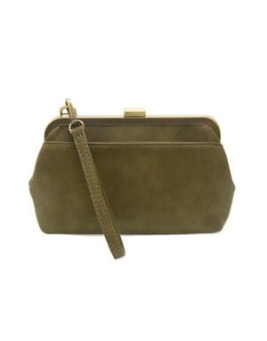 Joy Susan Vivie Frame Convertible Crossbody/Wristlet, Olive