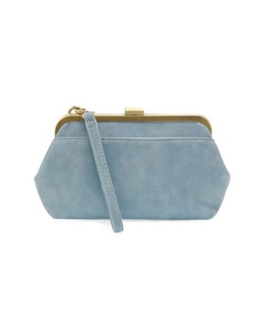 Joy Susan Vivie Frame Convertible Crossbody/Wristlet, Cool Blue