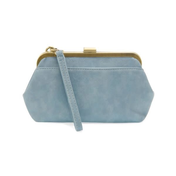 Joy Susan Vivie Frame Convertible Crossbody/Wristlet, Cool Blue