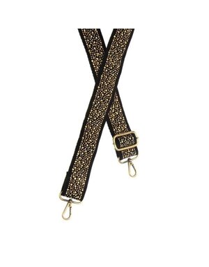 Joy Susan Mixed Metal Studded Guitar Strap