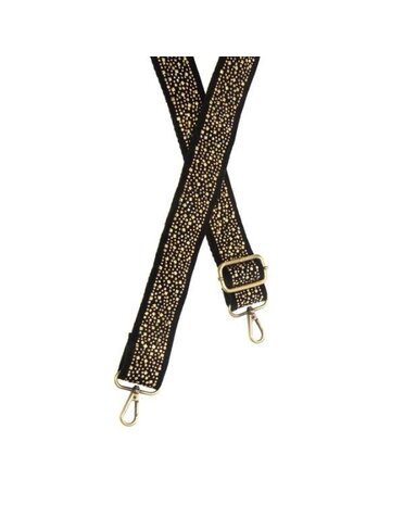Joy Susan Mixed Metal Studded Guitar Strap