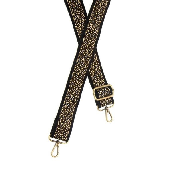 Joy Susan Mixed Metal Studded Guitar Strap