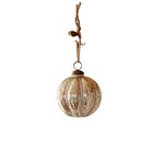 Beaded Mercury Glass Ornament, 4 in.