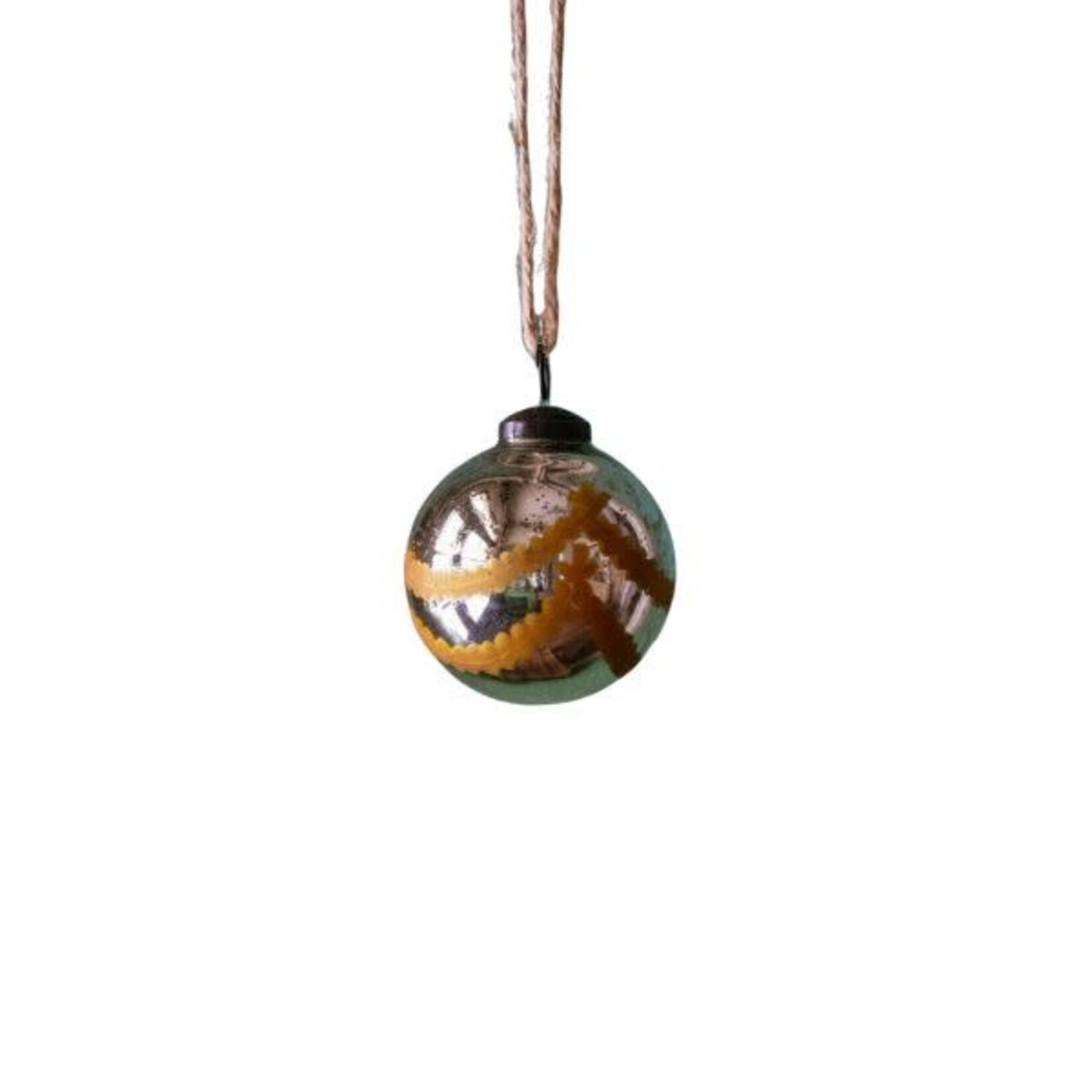 Venetian Glass Ball Ornament, 3 in.