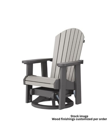 Artifex Fanback Swivel Glider, Brazilian Walnut, 30 X 31 X 41, Furniture Available for Local Delivery or Pick Up