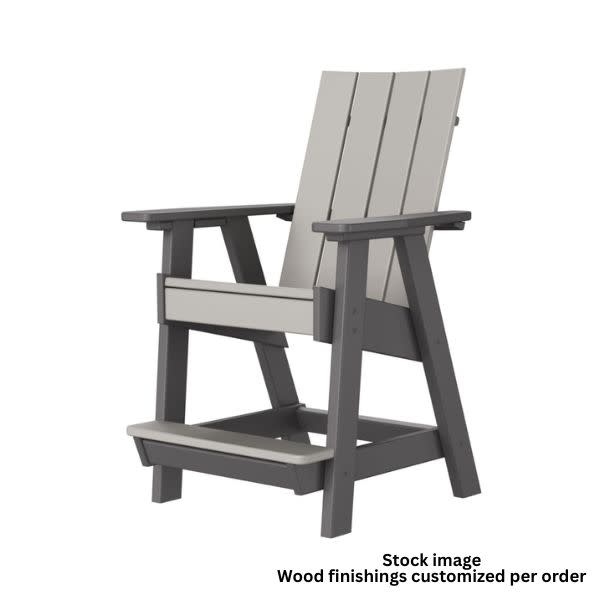 Artifex Atlas Counter Chair, Weatherwood, 32 X 33 X 54, Furniture Available for Local Delivery or Pick Up