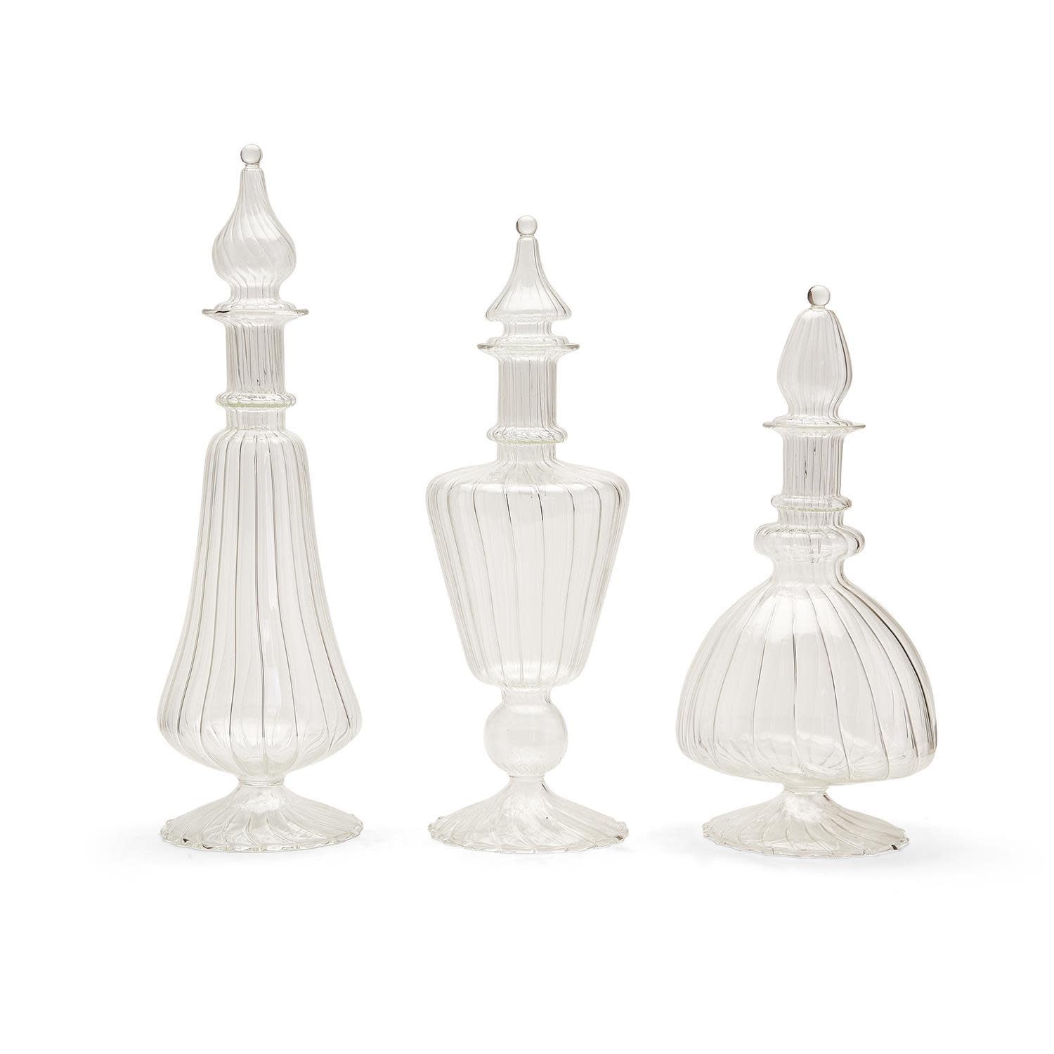 Verre Decanter, Assorted shapes, Priced Individually