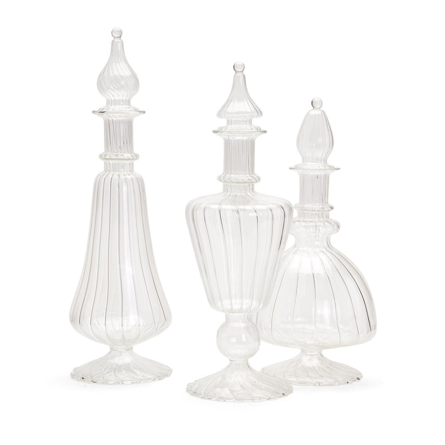 Verre Decanter, Assorted shapes, Priced Individually