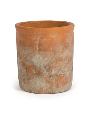Willow Group Red Cement Cylinder Pot, 5.75 X 6 in.
