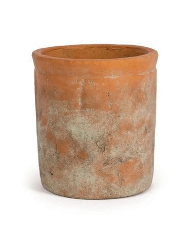 Willow Group Red Cement Cylinder Pot, 5.75 X 6 in.