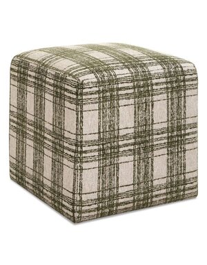 Joie Ottoman, Ireland Plaid, 18 X 18 X 18, Furniture Available for Local Delivery or Pick Up