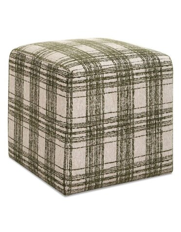 Joie Ottoman, Ireland Plaid, 18 X 18 X 18, Furniture Available for Local Delivery or Pick Up
