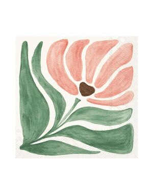 Paper Cocktail Napkin, 20 Ct, Modern Petals Peach