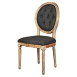 Meg Tufted Side Chair, Urban Bark, 20 x 24 x 39