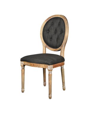 Meg Tufted Side Chair, Urban Bark, 20 x 24 x 39 Furniture Available for Delivery or Pick Up