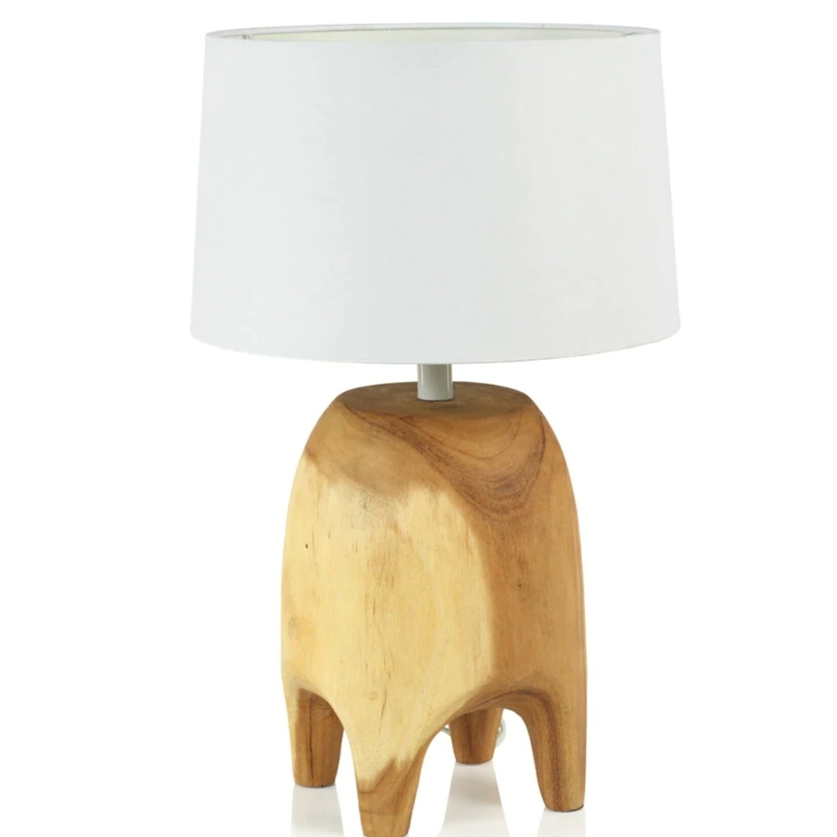 Samui Acacia Wood Table Lamp, 13" x21.75"