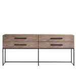 Universal Funiture Dwell Boulder Metal Base Console, 76 X 16 X 32