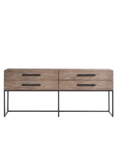 Universal Funiture Dwell Boulder Metal Base Console, 76 X 16 X 32, Furniture Available for Local Delivery or Pick Up