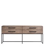 Universal Funiture Dwell Boulder Metal Base Console, 76 X 16 X 32, Furniture Available for Local Delivery or Pick Up