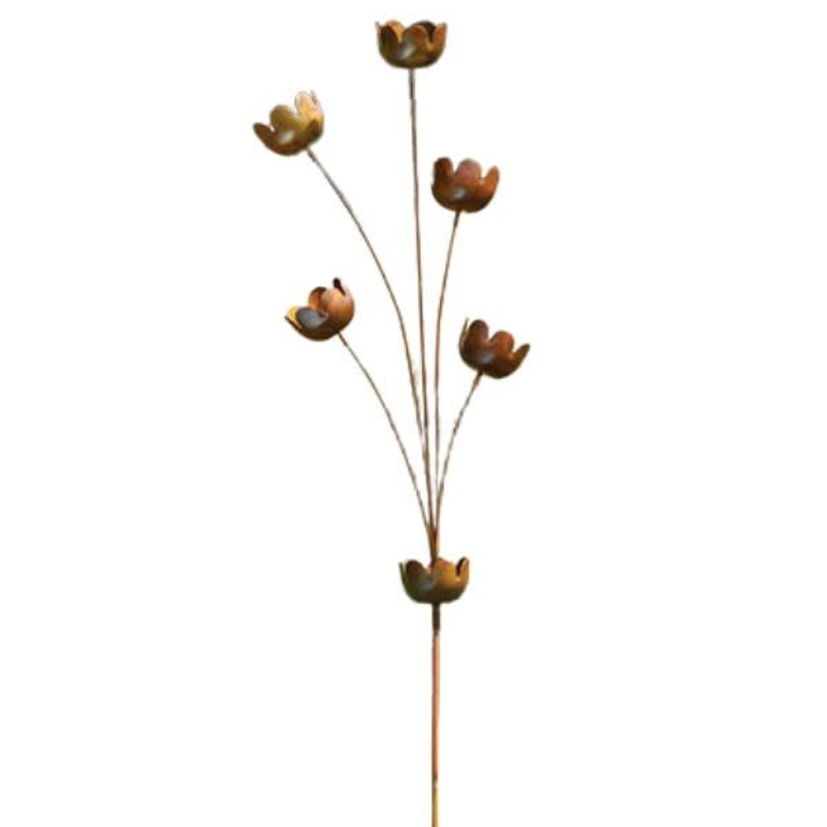 Ancient Graffiti Flamed Lily Cup Chimes Garden Stake