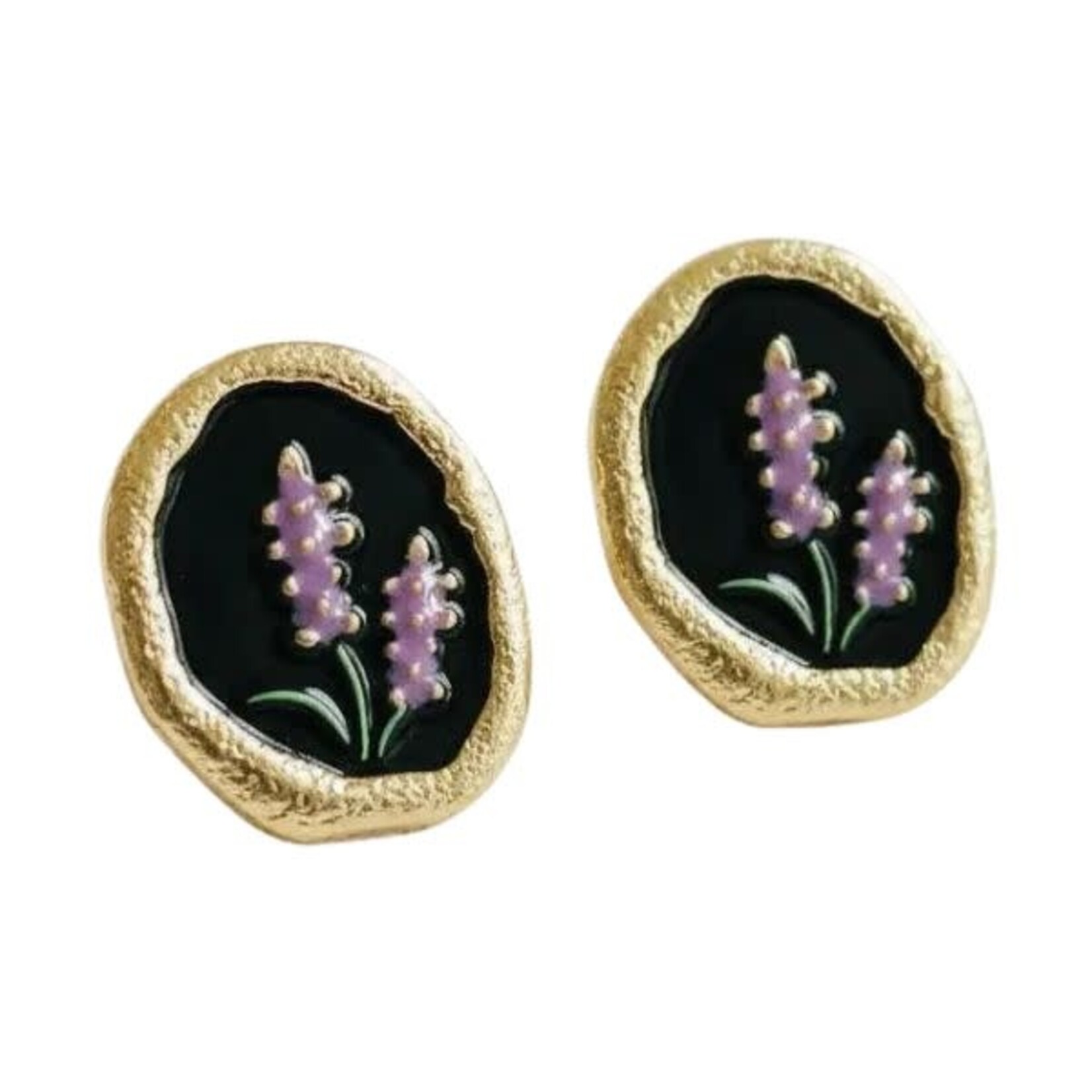 Ellemadera Lavender Drop Earrings