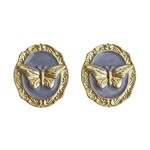 Ellemadera Elegant Butterfly-Inspired Drop Earrings