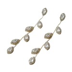 Ellemadera Elegant Long Leaf Dangle Earrings