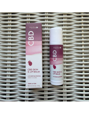 Yuzu Soap Yuzu CBD Skin & Lip Balm, 50 mg, Lychee Blossom
