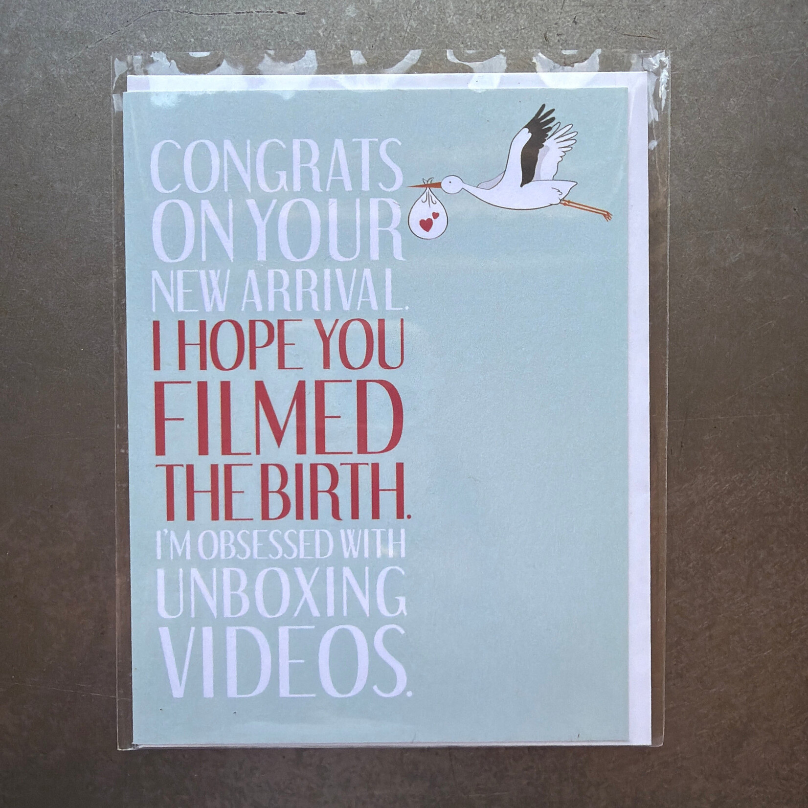 Unboxing Funny New Baby Card