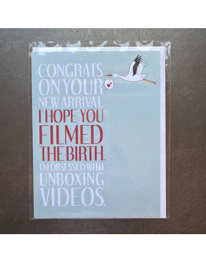 Unboxing Funny New Baby Card