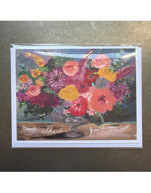 Carpe Diem Papers Thank You Floral Tureen Greeting Card