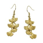 Ellemadera Ginkgo Leaf Tassel Dangle Earrings, 2 in.