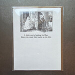 Gibson Girl Looking for Elsa Letterpress Greeting Card