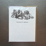 Everywhere is a nightmare Letterpress Card
