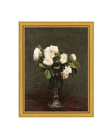 Roses Blanches, 7 X 9 in.