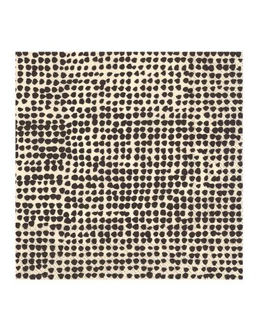 Lunch Napkin, 20 Ct, Marimekko Orkanen Linen Black