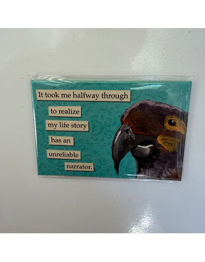 The Mincing Mockingbird Funny Magnet, Unreliable Narrator