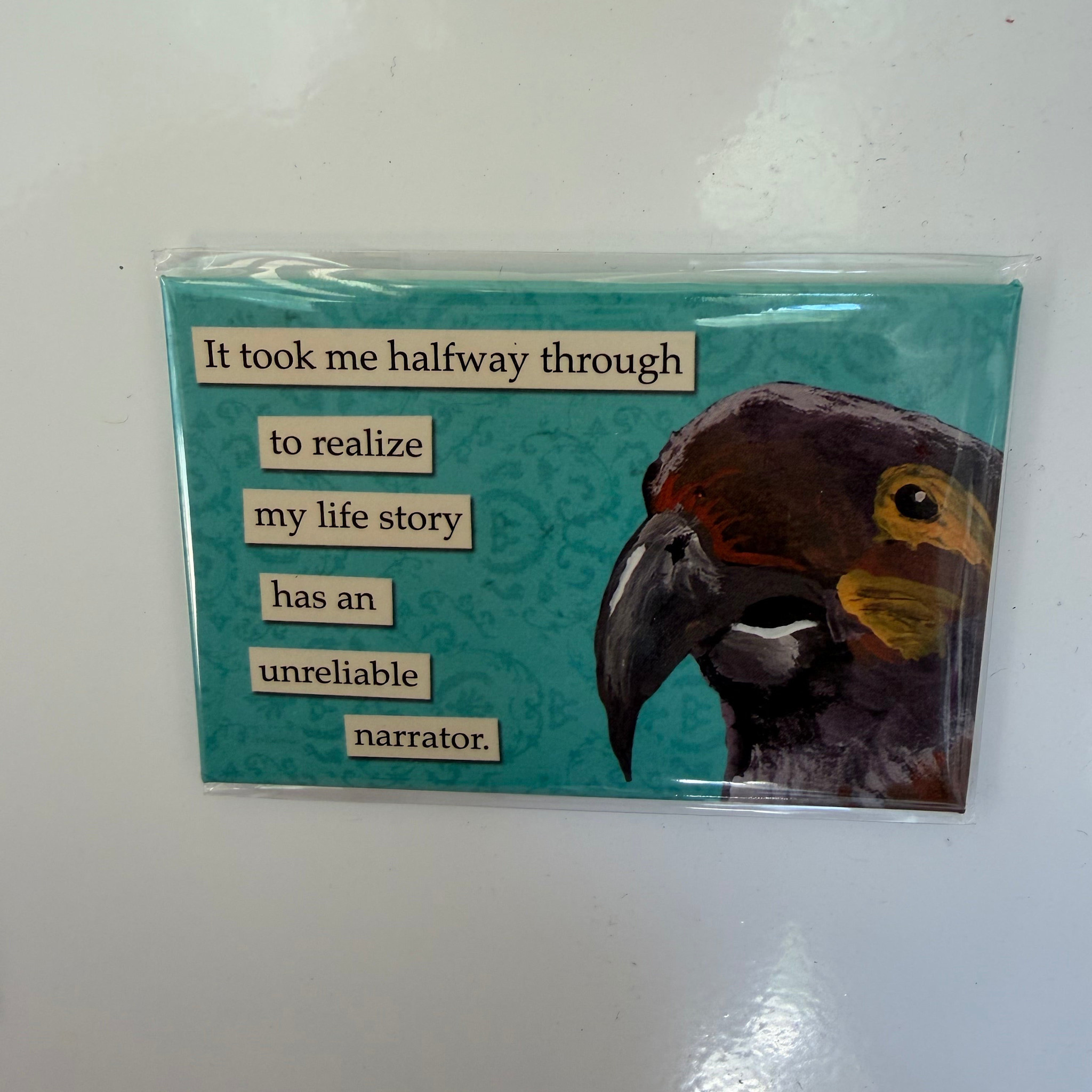 The Mincing Mockingbird Funny Magnet, Unreliable Narrator