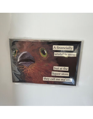 The Mincing Mockingbird Funny Magnet, Liquor Store