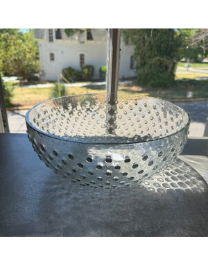 Recycled Glass Hobnail Serving Bowl, 4.5 Quart
