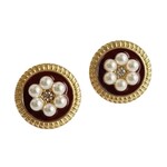 Ellemadera Chic Vintage Floral Drop Earrings
