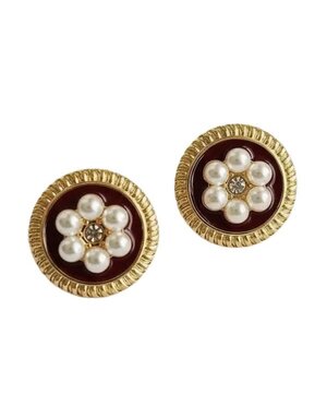 Ellemadera Chic Vintage Floral Drop Earrings