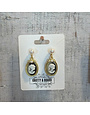Ellemadera Charming Vintage-Inspired Oval Pearl Drop Earrings